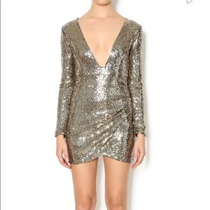 Gold Sequin Dress